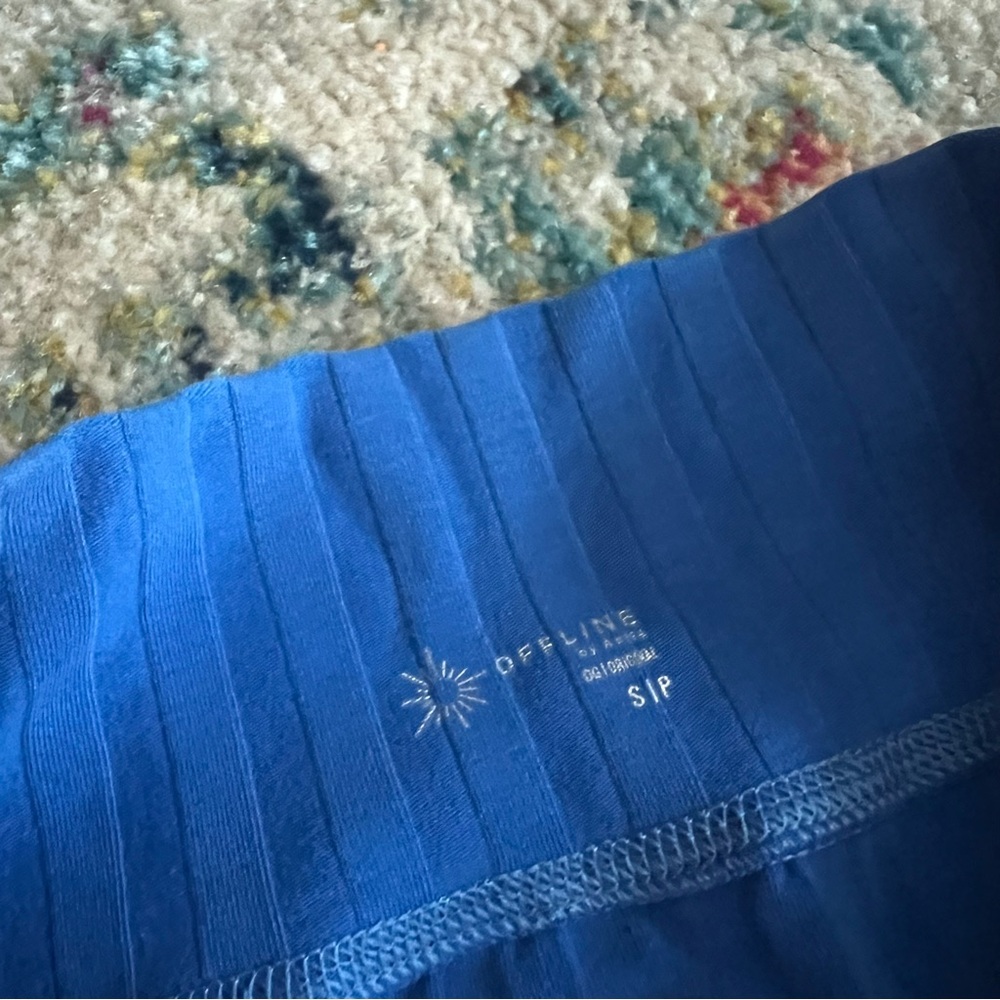 Blue Ribbed Two-Piece Set - Picture 5 of 5